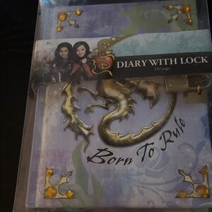 Disney Descendants Purple and Gold Diary with Lock